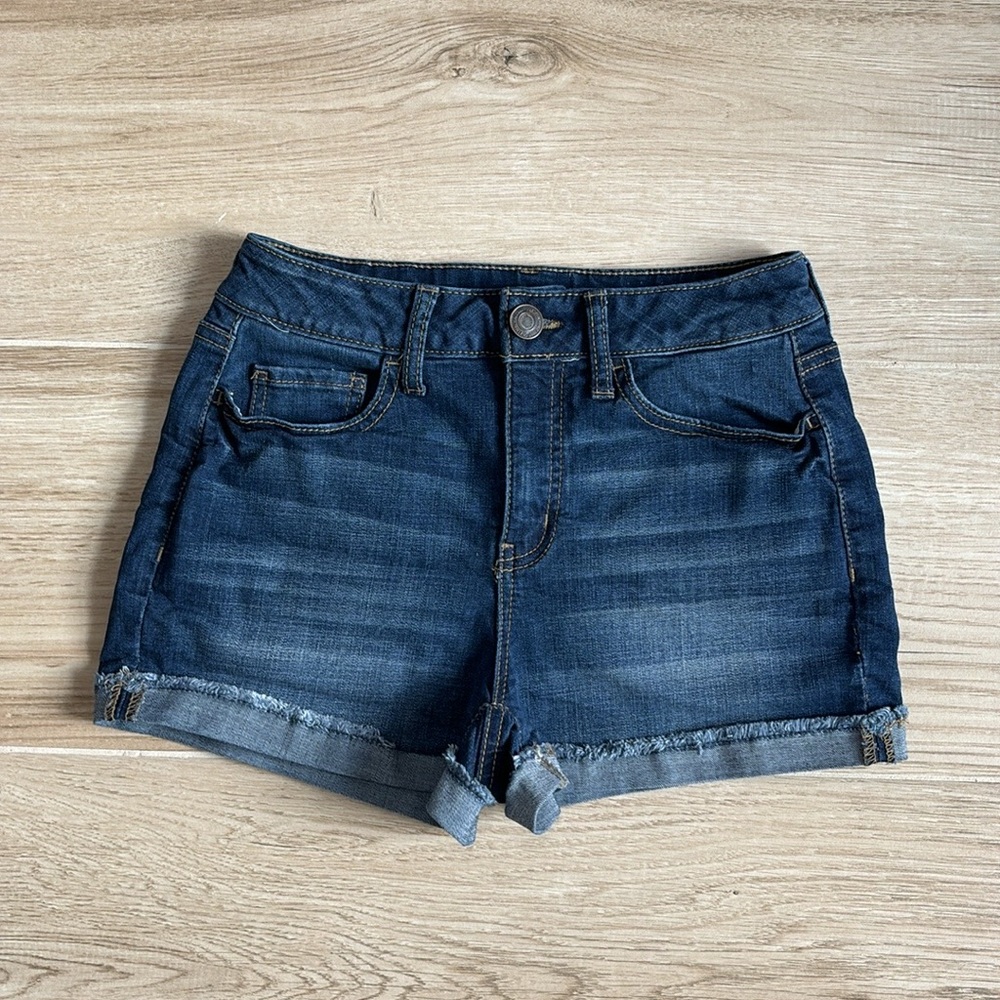 SO Curvy Shortie High Rise Denim Jean Shorts